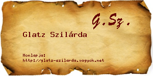 Glatz Szilárda névjegykártya